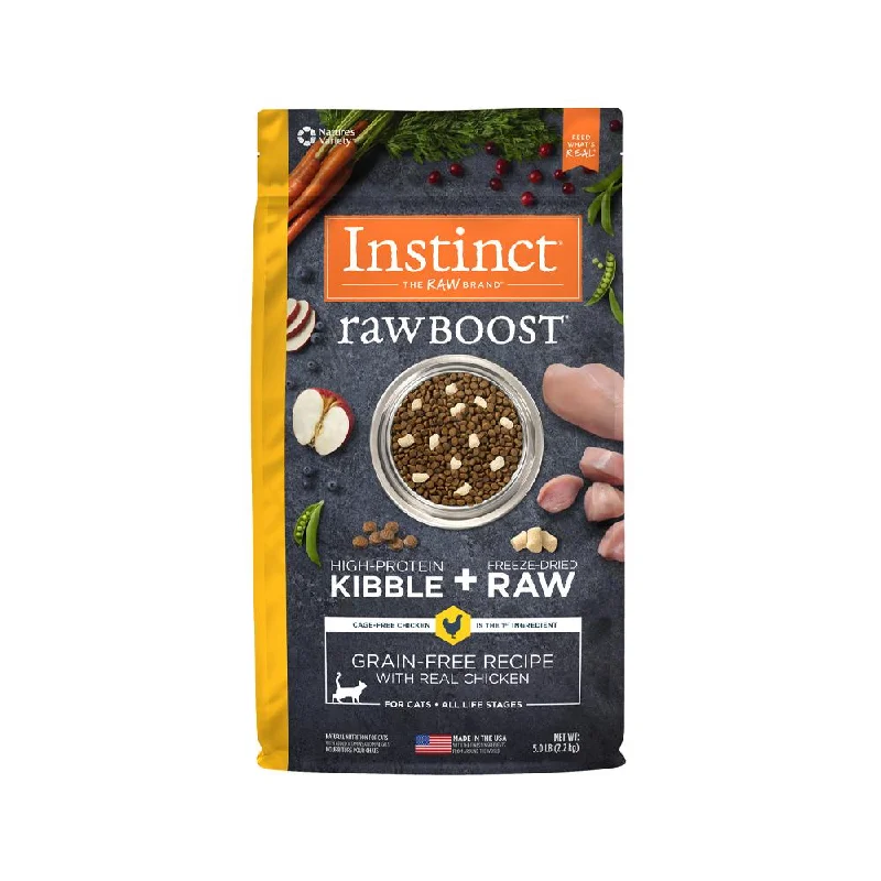 Raw Boost All Life Stages Grain Free Kibble + Raw Cat Dry Food - Chicken