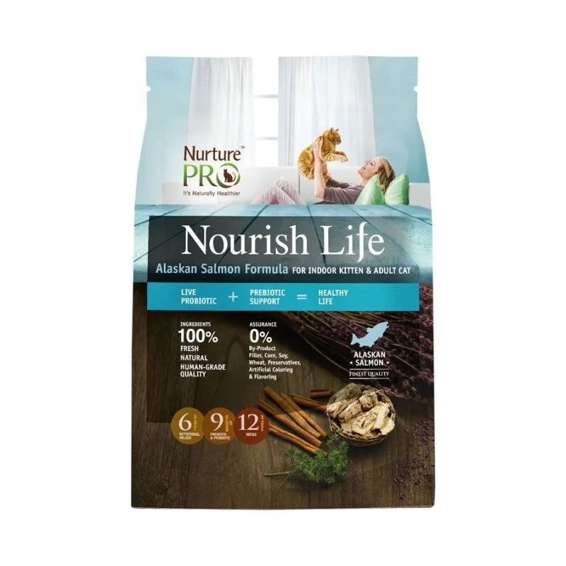 Nurture Pro Nourish Life Alaskan Salmon Formula For Indoor Kitten & Adult Cat Dry Cat Food