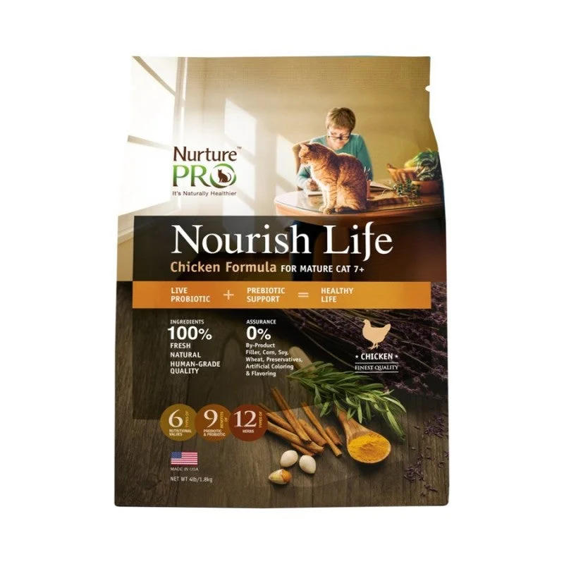 Nurture Pro Nourish Life Chicken Formula For Mature Cat 7+ Dry Cat Food