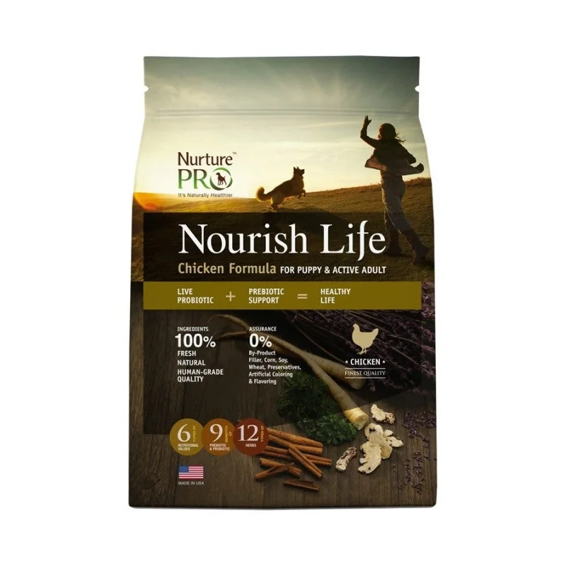 Nurture Pro Nourish Life Chicken Formula for Puppy & Active Adult Dry Dog Food