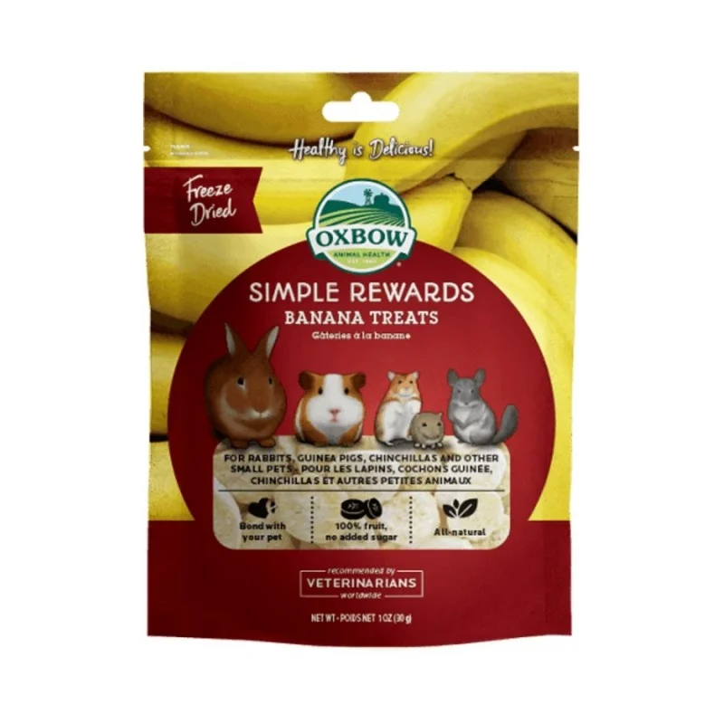 Oxbow Simple Rewards Banana Treats Small Animal Treats