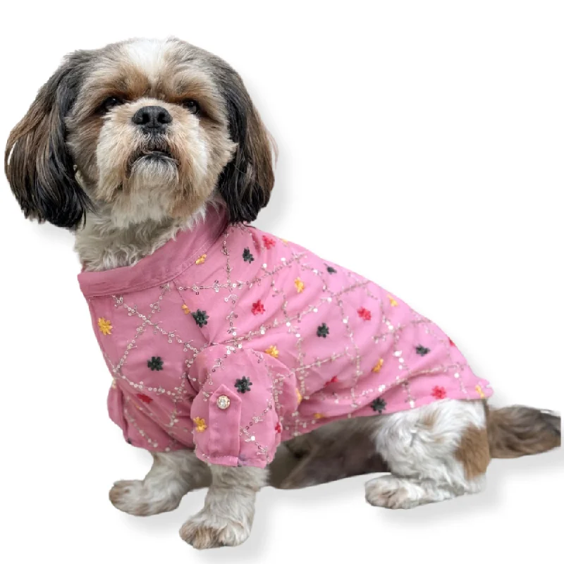 Pawgypets Festive Shirt for Dogs and Cats (Pink)