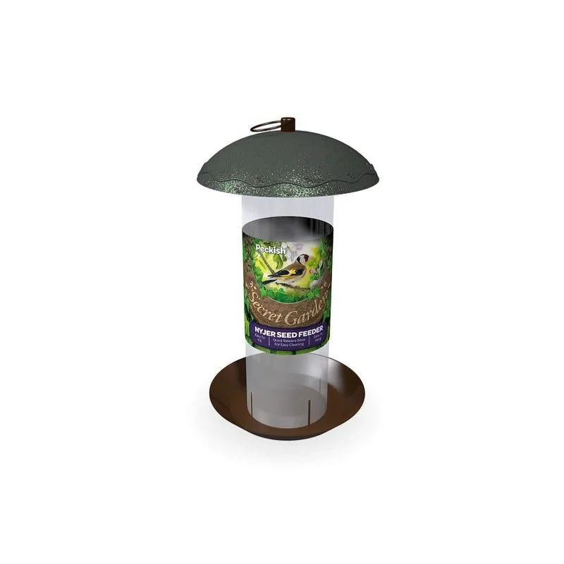 Peckish Secret Garden Nyjer Seed Feeder For Wild Birds