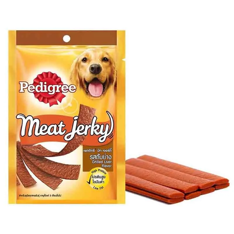 Pedigree Adult Dog Treats Meat Jerky Grilled Liver, 80 g