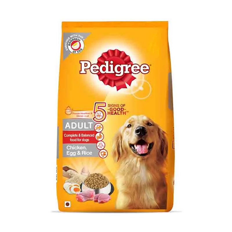 Pedigree Adult (High Protein Variant) Chicken, Egg and Rice, Dry Dog Food