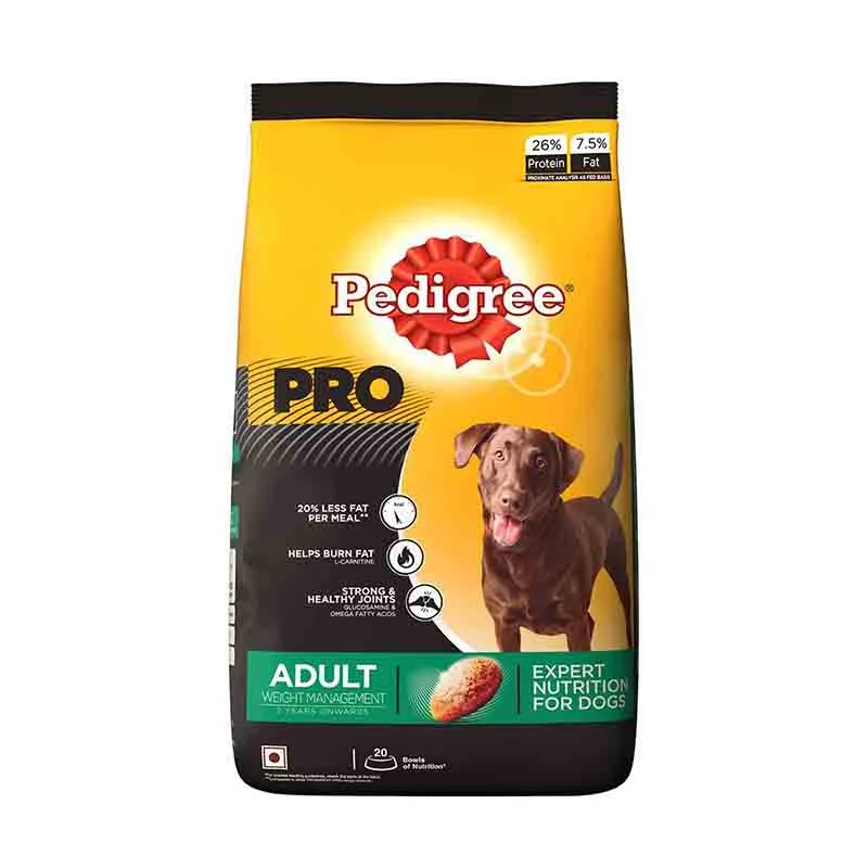 Pedigree PRO Expert Nutrition for Adult Dogs (2 Yrs +) Weight Management, Dry Dog Food