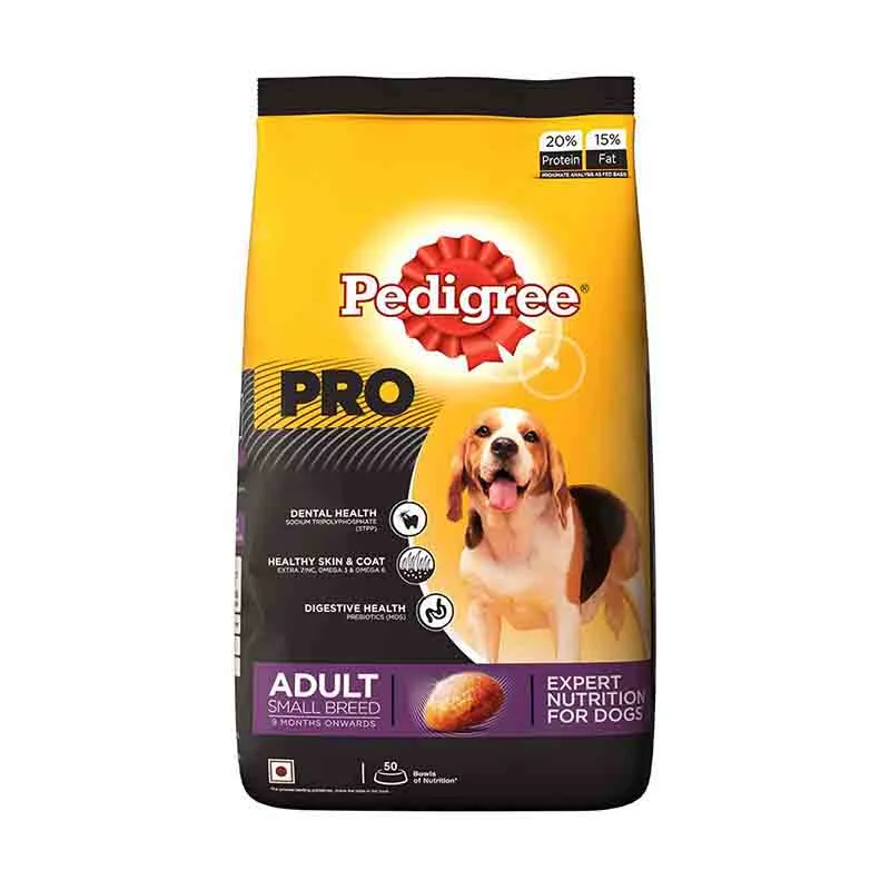 Pedigree PRO Expert Nutrition for Adult Small Breed Dogs (9 Months Onwards), Dry Dog Food