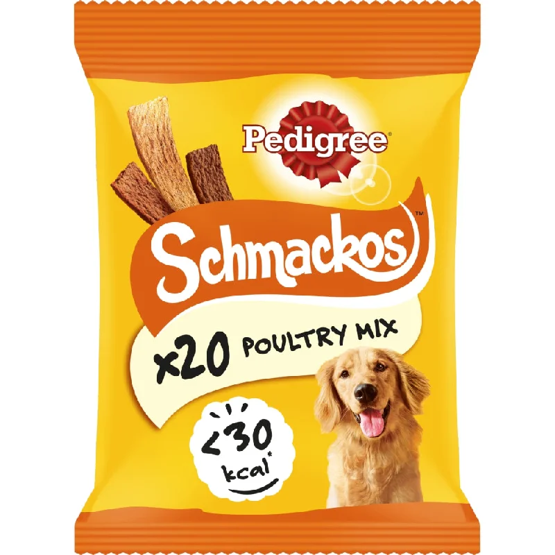 Pedigree | Chewy Treat | Schmackos Poultry Mix - 20 Sticks