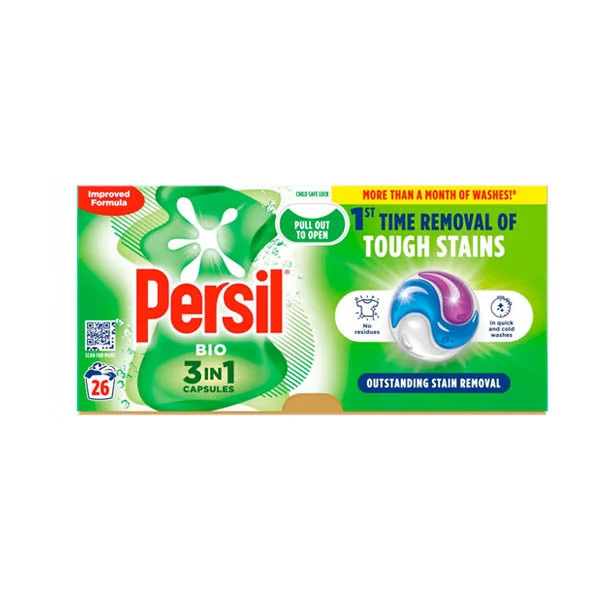 Persil 3 In 1 Capsules Bio 26 Wash