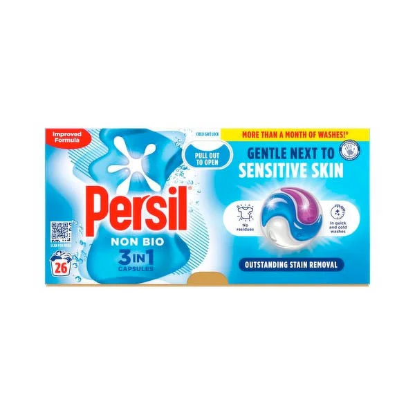 Persil 3 In 1 Capsules Non Bio 26 Wash