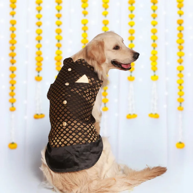 Pet Set Go Kurta for Dogs (Black)