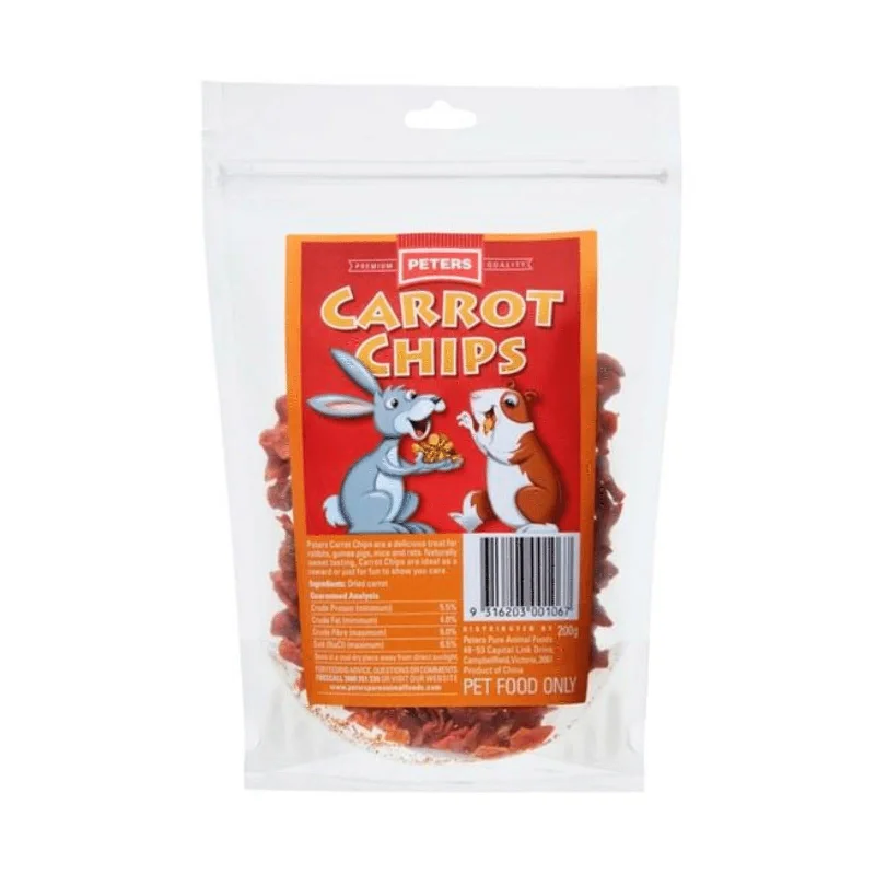 Peters Carrot Chips Small Animal Treats 200g***