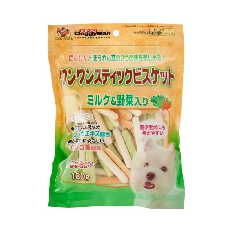 Doggyman Veg & Milk Stick Biscuit For Dog 180g