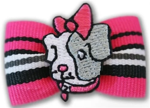 Pink Dog Hair Bow