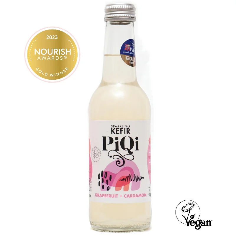 PiQi Fermented Kefir Water Grapefruit and Cardamom 250ml