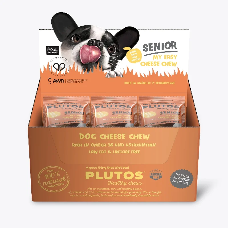 Plutos Cheese Apple and Krill Chew Senior Dog Treat Medium 20 Pack