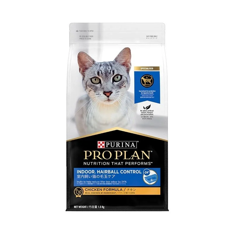 Pro Plan Adult Indoor Hairball Control Chicken Dry Cat Food