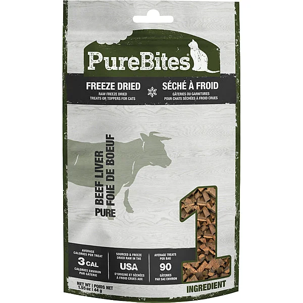 PUREBITES Freeze-Dried Beef Liver Treats, 44g