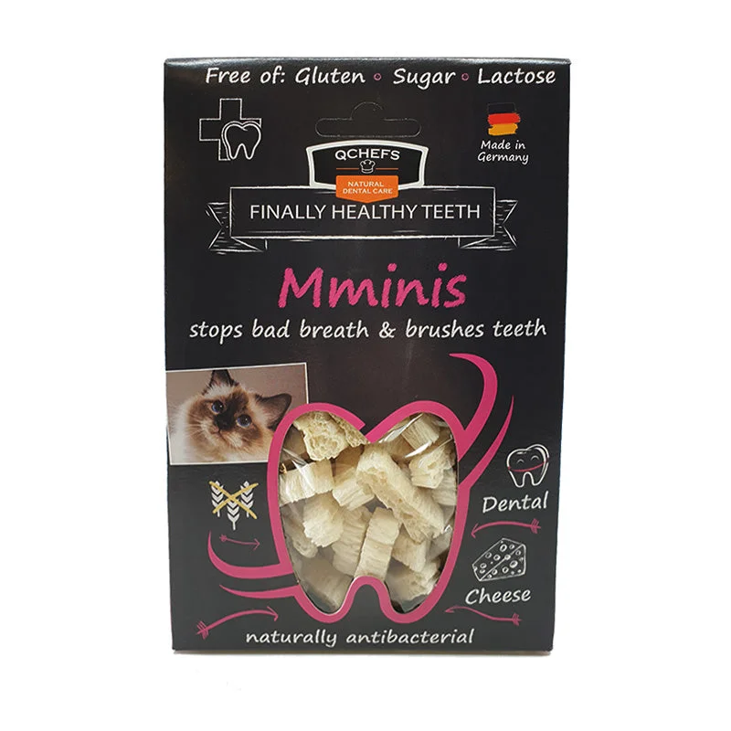 Qchefs Natural Cheese Mminis Cat Dental Chew