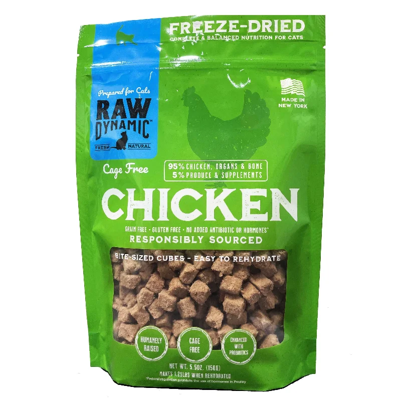 Raw Dynamic Freeze-Dried Cage Free Chicken Recipe Cat Food  5.5oz