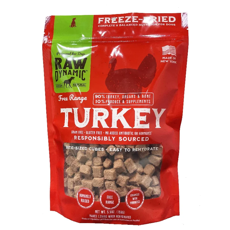 Raw Dynamic Freeze-Dried Free-Range Turkey Recipe Dog Food