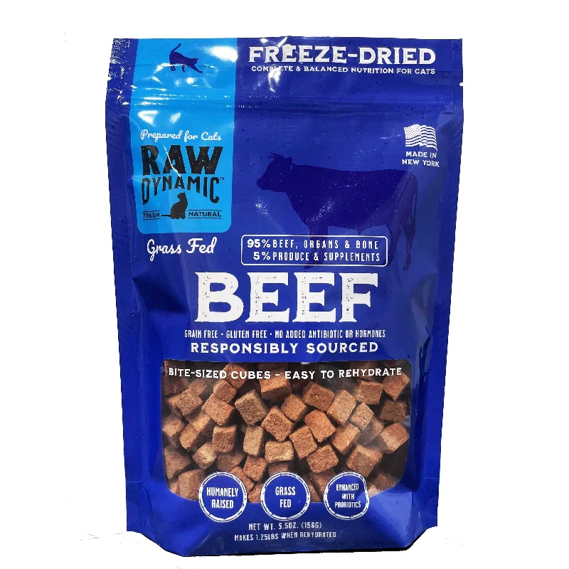 Raw Dynamic Freeze-Dried Grass Fed Beef Recipe Cat Food