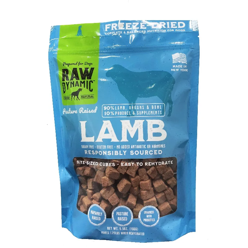 Raw Dynamic Freeze-Dried Pasture Raised Lamb Recipe Dog Food