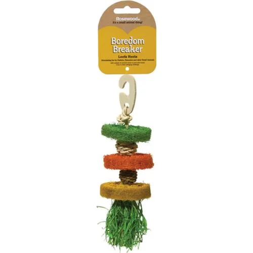 Rosewood Boredom Breaker | Small Pet Toy | Loofa Hoola