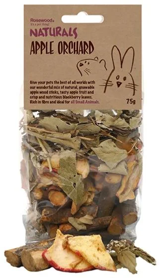 Rosewood Naturals | Small Pet Treats | Apple Orchard - 75g