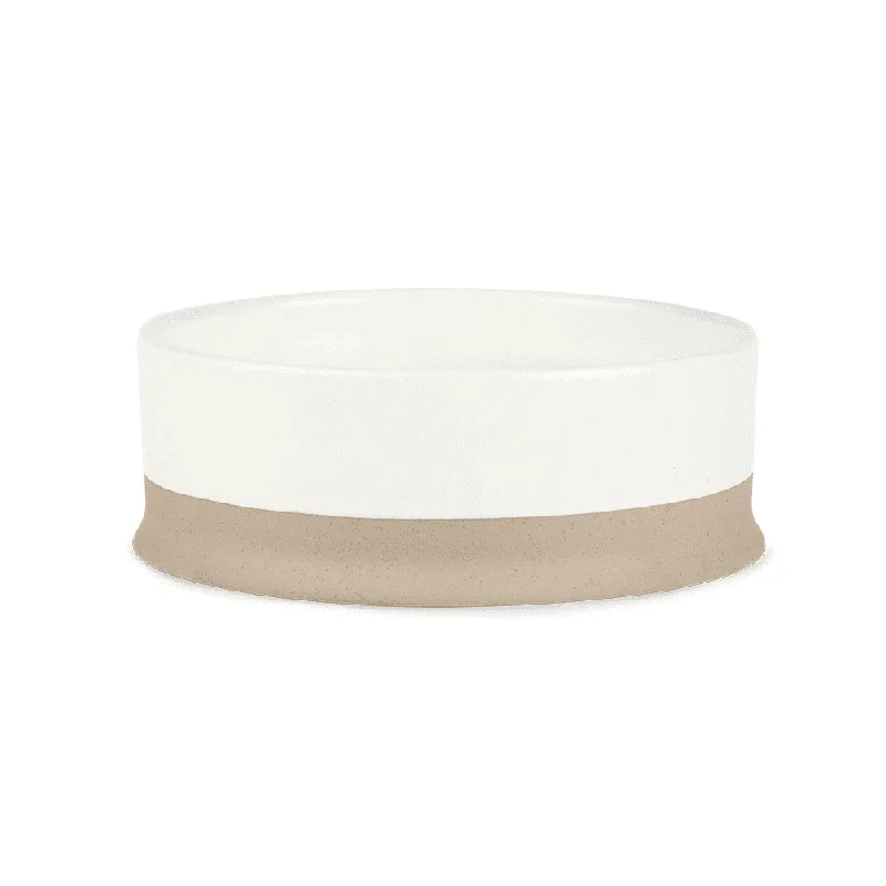 SCRUFFS Scandi Ceramic Water Bowl, Cream