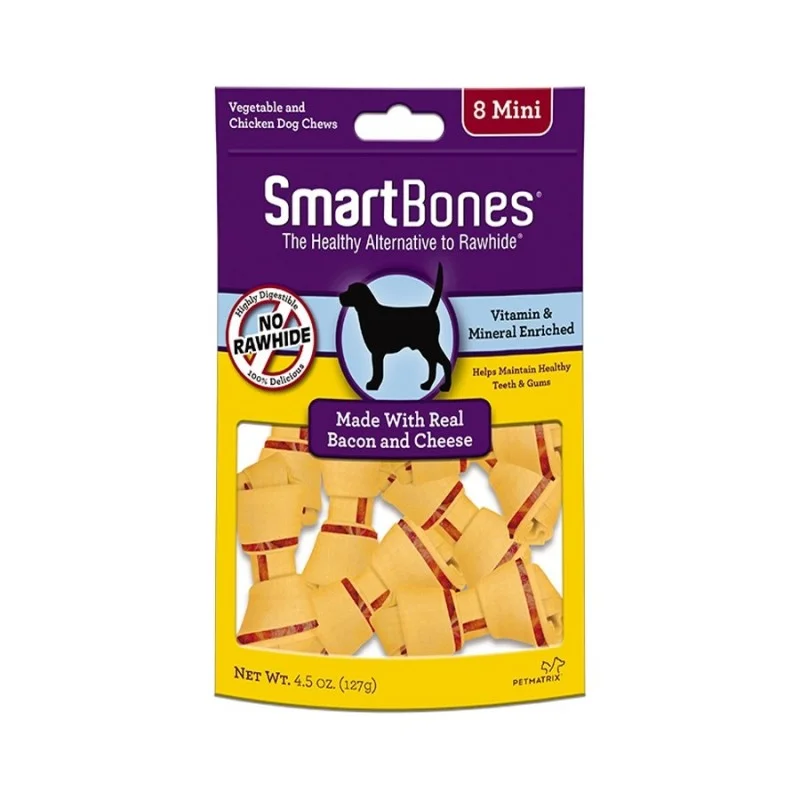 Smartbones Mini Bacon And Cheese 127g (8 Pieces)