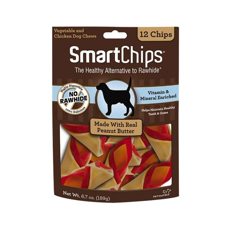 Smartbones Smartchips Peanut Butter Dog Treat