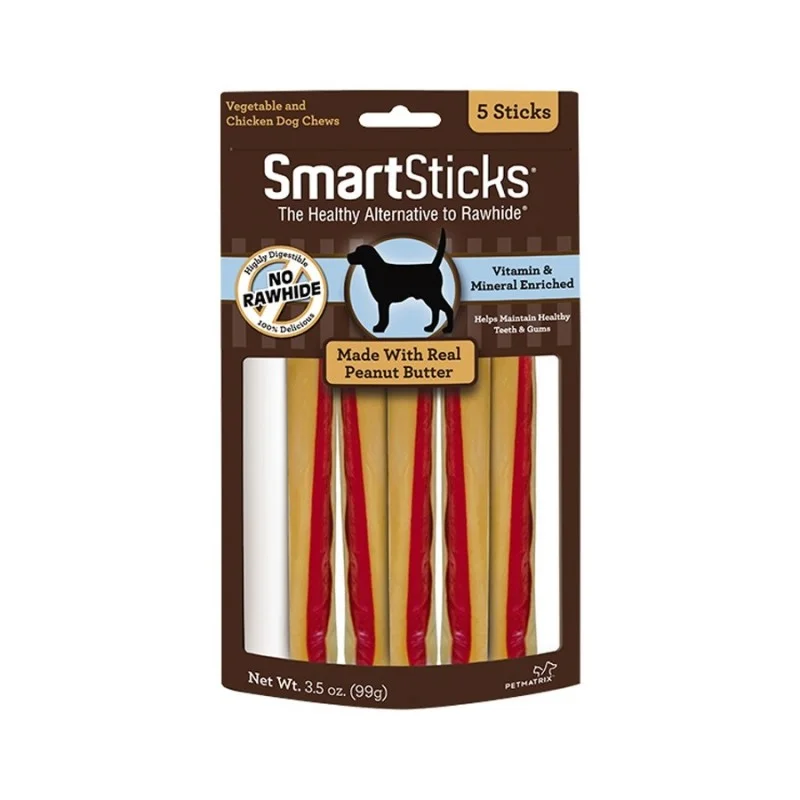 Smartbones Smartstick Peanut Butter 99g (5 Pieces)