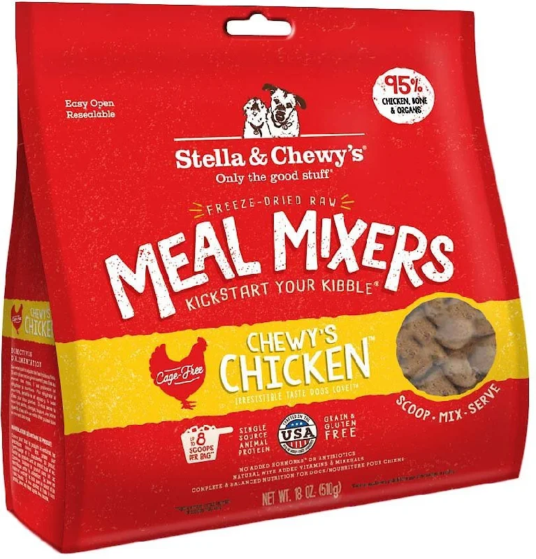 Stella & Chewy's Chewy's Chicken Meal Mixers Freeze-Dried Raw Dog Food Topper, 18-oz bag