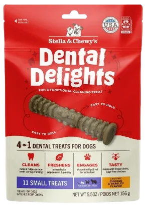 Stella & Chewy's Dental Delights Dog Treats - Small (16-25 lbs) - 11ct / 5.5oz bag