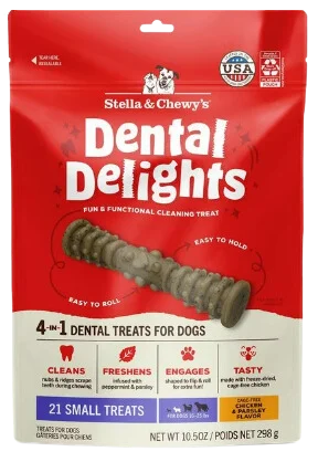 Stella & Chewy's Dental Delights Dog Treats - Small (16-25 lbs) - 21ct / 10.5oz bag