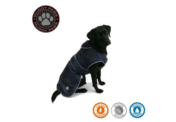 Ancol - Stormguard Dog Coat - Navy Blue - S/M