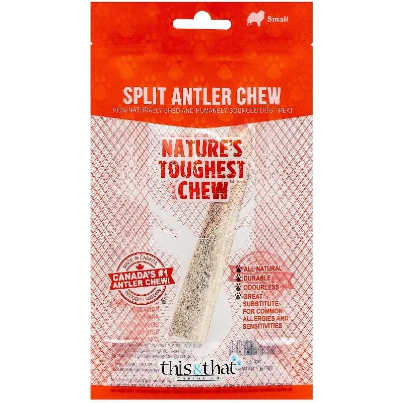 This & That Premium Split Elk Antler Chew Dog Treat