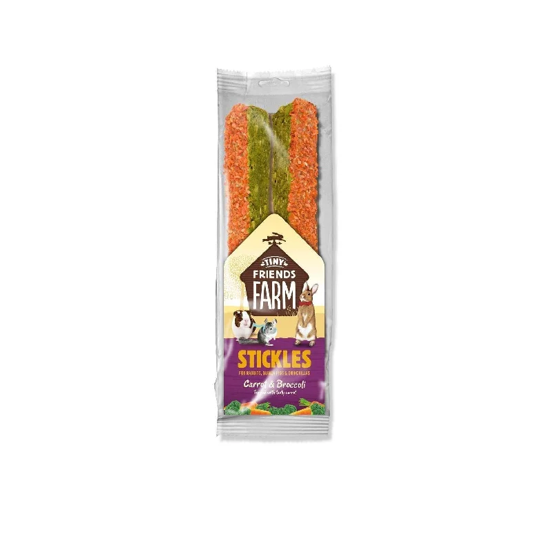 Supreme Tiny Friends Farm Stickles Carrot and Broccoli Treats 100g