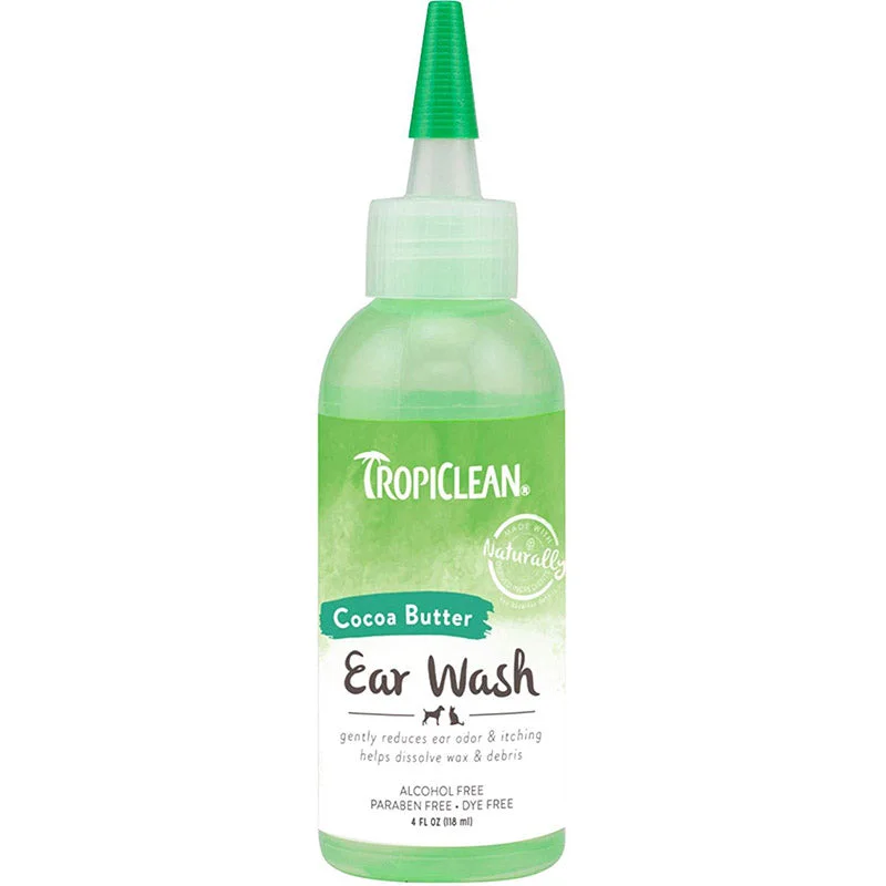 Tropiclean Alcohol-Free Ear Wash for Pets, 118 ml