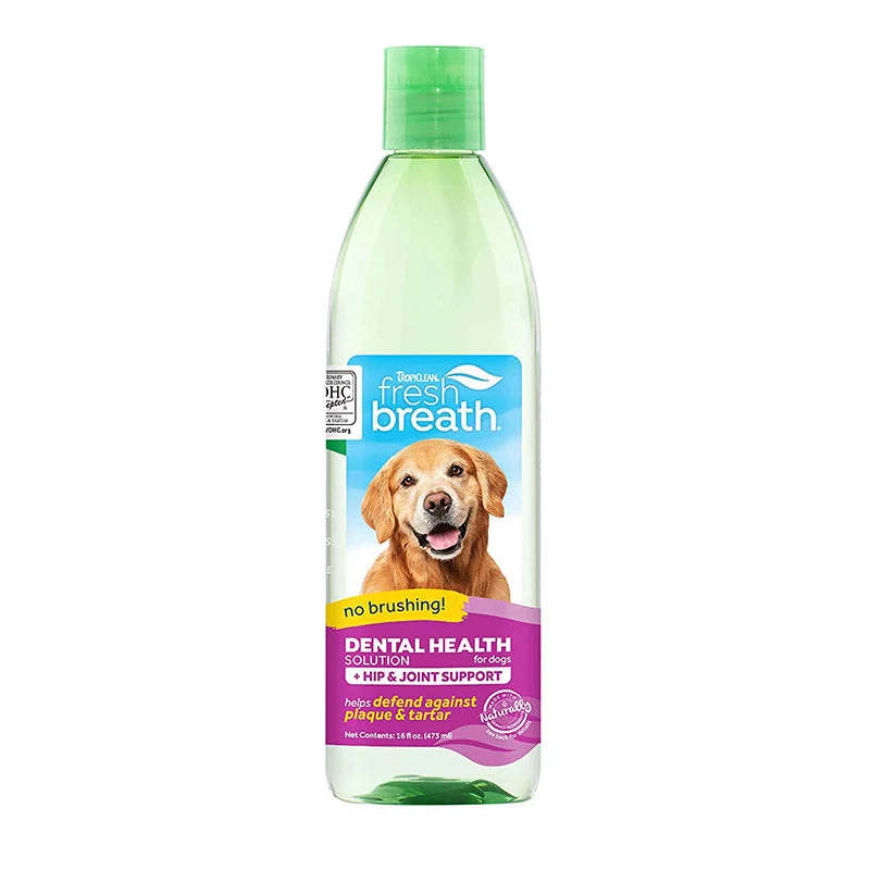 Tropiclean Fresh Breath Hip & Joint Water Additive for Dogs, 473 ml