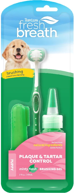 TROPICLEAN Kit igienă orală pentru căţei Fresh Breath, 59ml