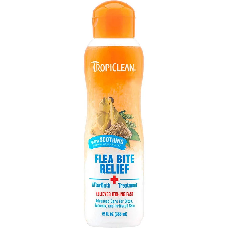 Tropiclean Natural Flea & Tick Bite Relief After Bath Treatment for Dogs, 355 ml