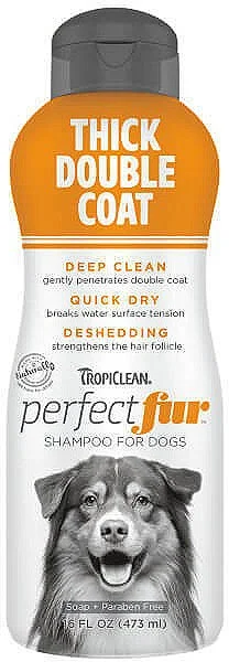 TROPICLEAN Şampon pentru câini Perfect Fur Thick Double Coat, 473ml