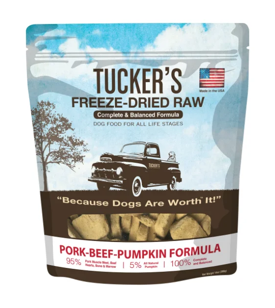 Tucker's Complete & Balanced Freeze-Dried Raw Dog Food (Pork-Beef-Pumpkin)