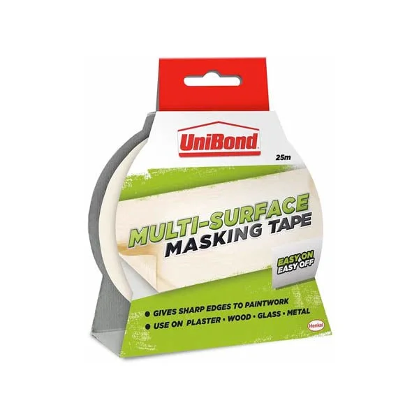 Unibond Masking Tape Multi Surface 25M