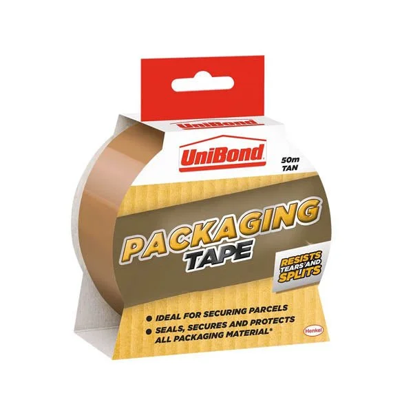 Unibond Packaging Tape Tan 50 Metre