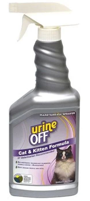 URINE OFF Spray pt îndepărtarea mirosului şi petele de urină a pisicilor, 500ml