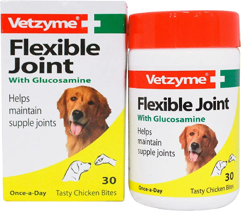 Vetzyme - Dog Flexible Joint With Glucosamine - 30 Tablets