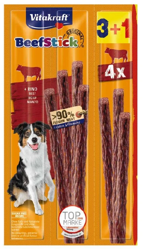 VITAKRAFT Beef Stick Salami, s govedinom, poslastica za pse, 20g /3+1 BONUS